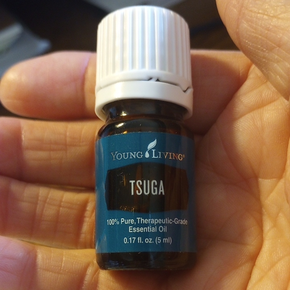 Young Living Tsuga Essential Oil - Blue and White